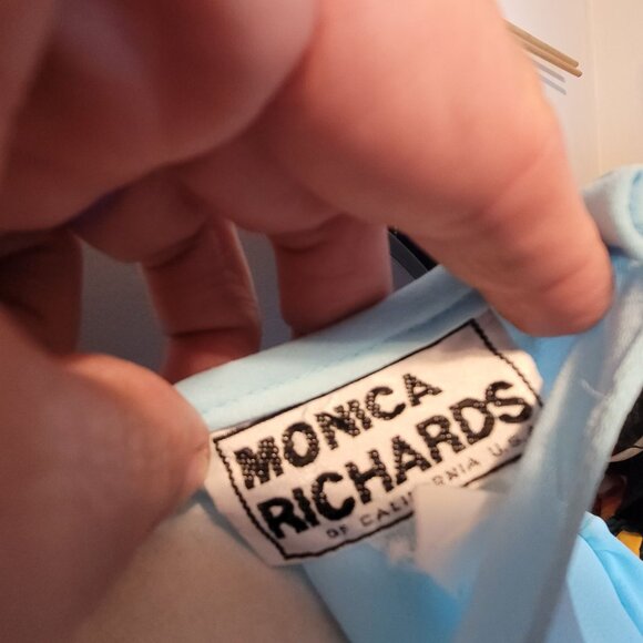 Vintage Monica Richards Dress With Belt Polyester Secretary 70s 80s Floral VTG 1 - Picture 9 of 10